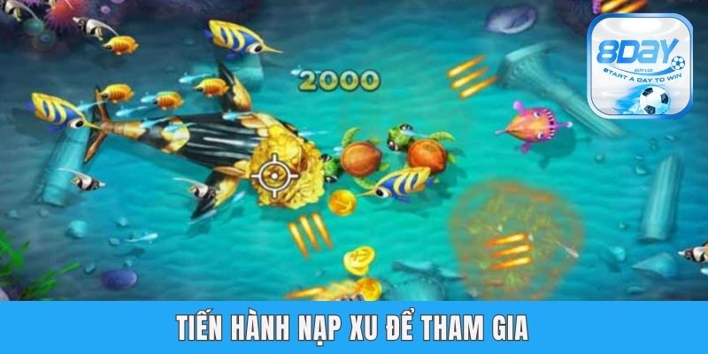 8day Hướng Dẫn Cách Chơi Máy Bắn Cá Chi Tiết Cho Người Mới Tiến hành nạp xu để tham gia